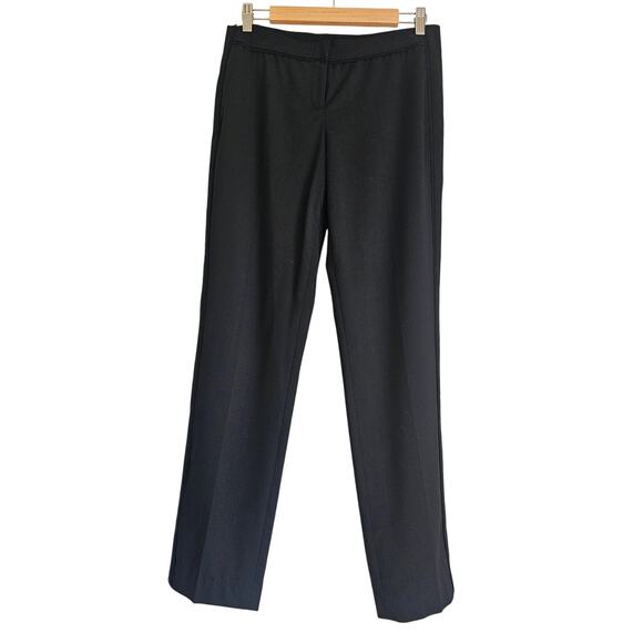 Tory Burch Wool Black Pants Trousers, Side Panel, Stretch Waist, Sz 8, NWOT - Picture 1 of 10